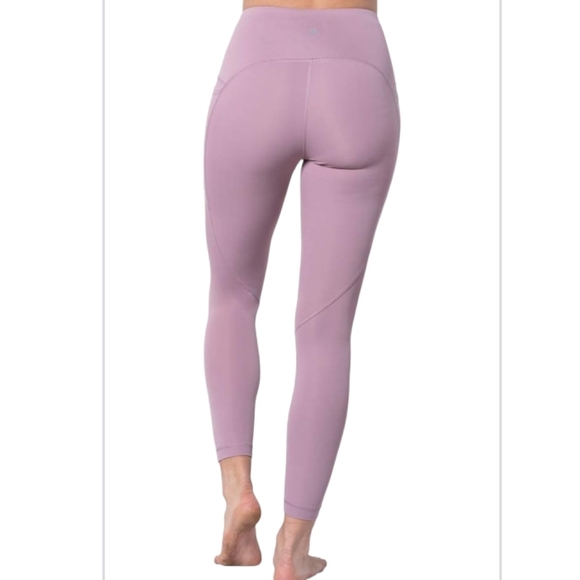 NWT 90 Degree by Reflex High Waist Ankle Leggings with Mesh Cutouts and Pockets - Picture 4 of 9